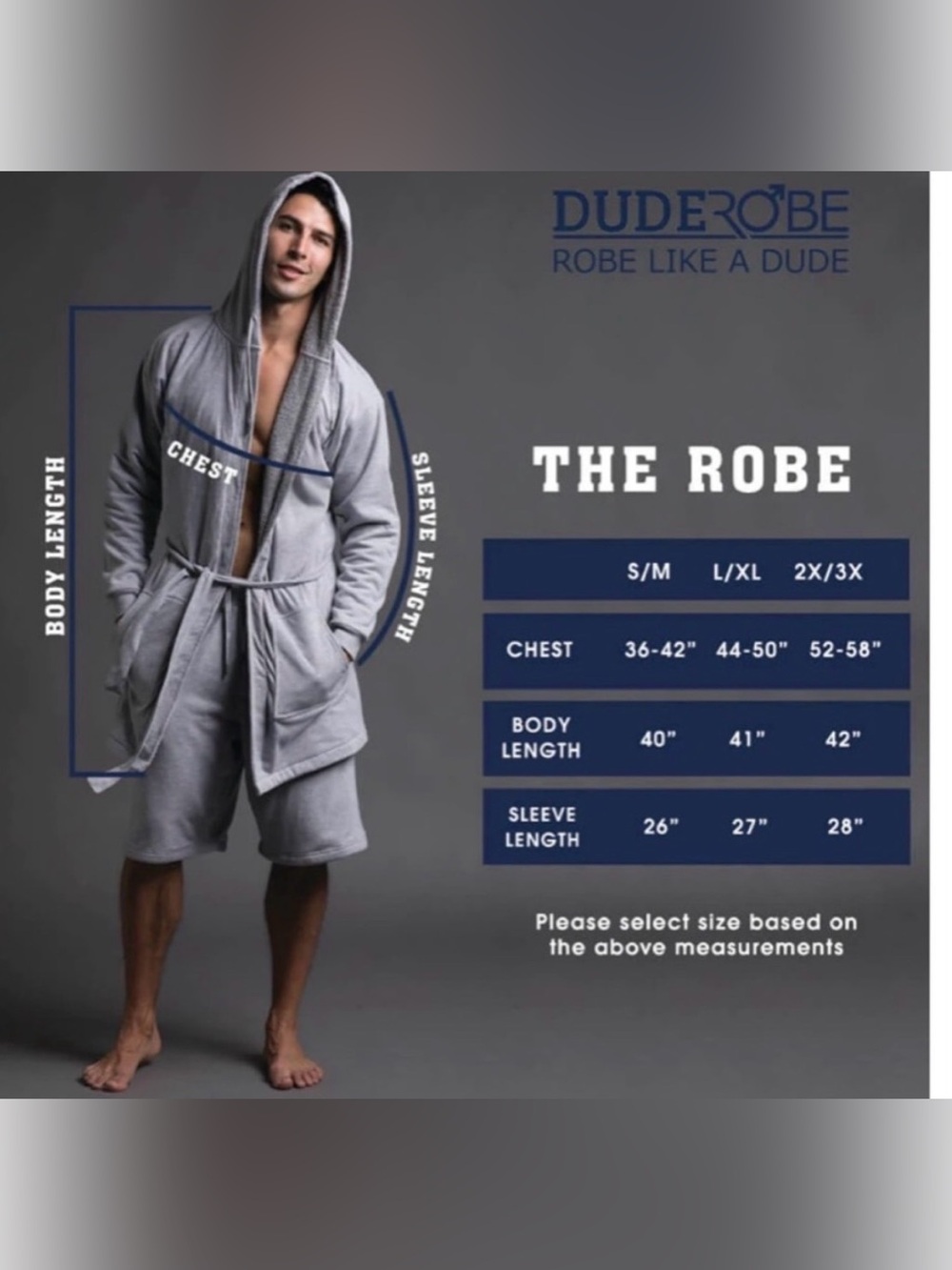 "Dude robe" (Men’s Robe) - Picture 4 of 5